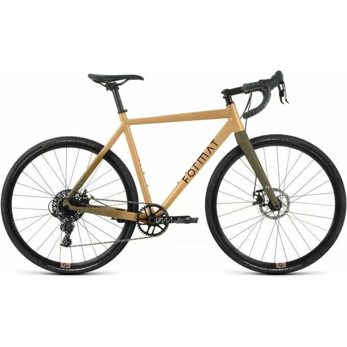 Велосипед FORMAT 2323 700C, рама 590 мм, коричневый-мат/темно-зеленый-мат, 2024 IB4TCB513FBNFGD