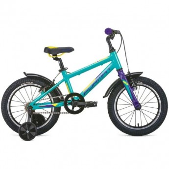 Велосипед FORMAT Kids 16 16", рост OS, 2020-2021, бирюзовый матовый Велосипед FORMAT Kids 16 16", рост OS, 2020-2021, бирюзовый матовый